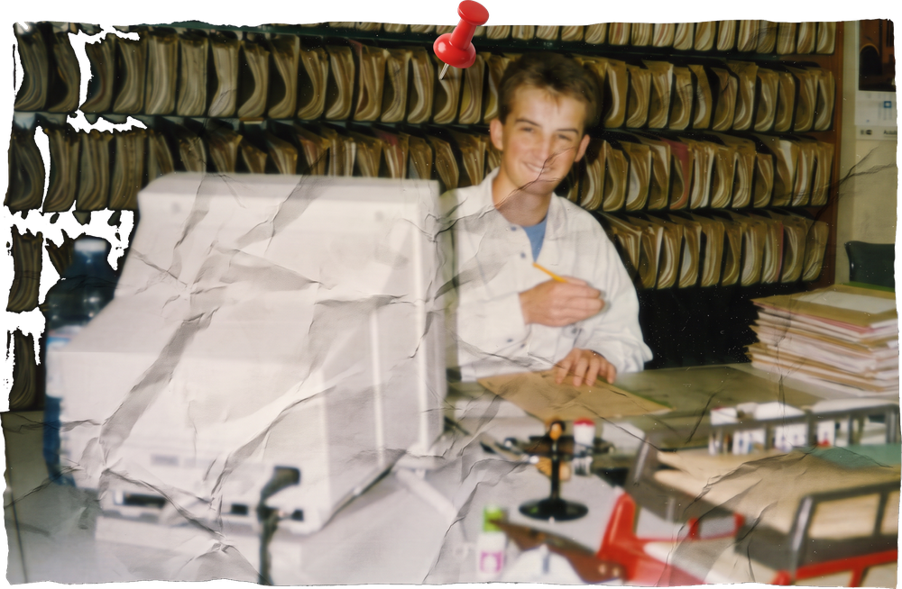 Thomas Gerl bei der Arbeit