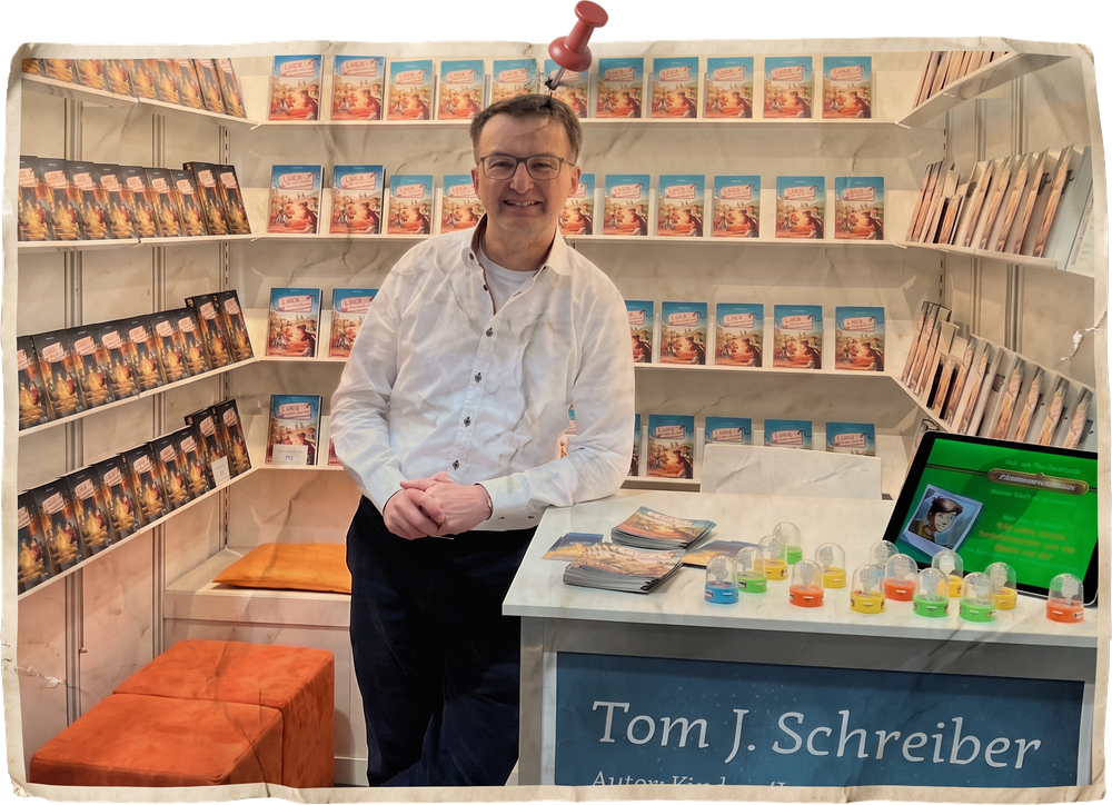 Thomas Gerl als Tom J. Schreiber bei einer Lesung